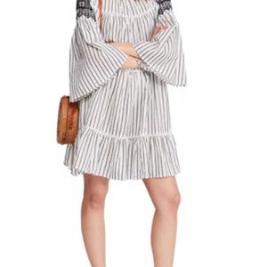 Free People Lola Embroidered Mini Dress - Size Lrg
